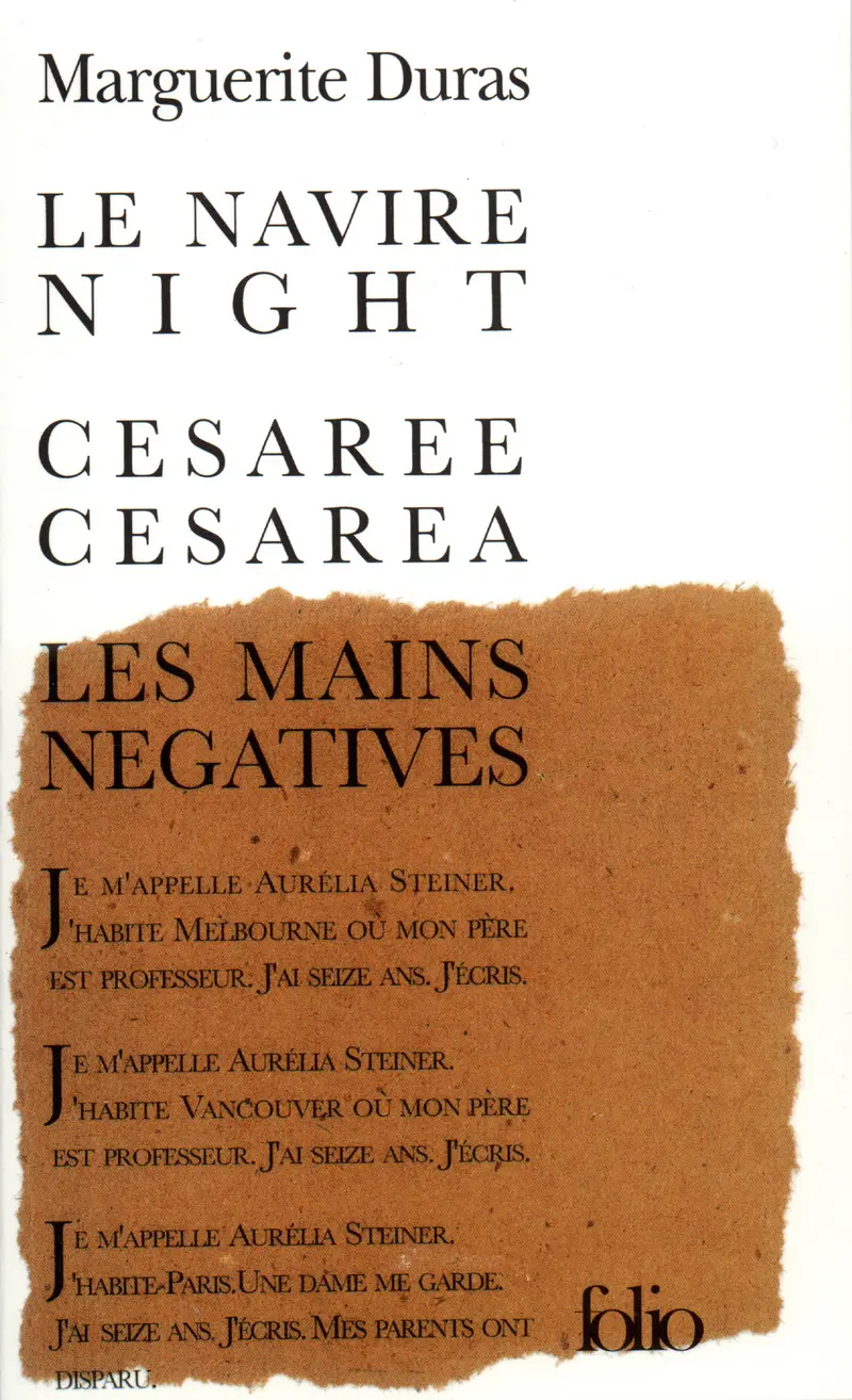Le Navire Night - Marguerite Duras