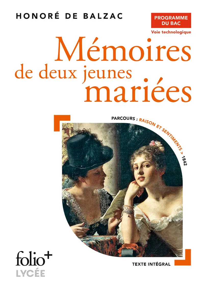 Mémoires de deux jeunes mariées - Bac Techno 2024 - Honoré de Balzac