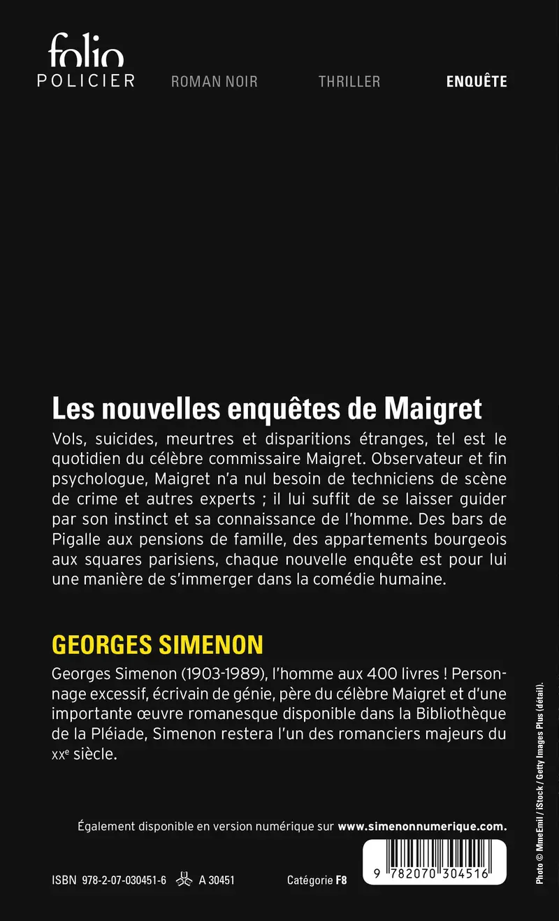 Les nouvelles enquêtes de Maigret - Georges Simenon