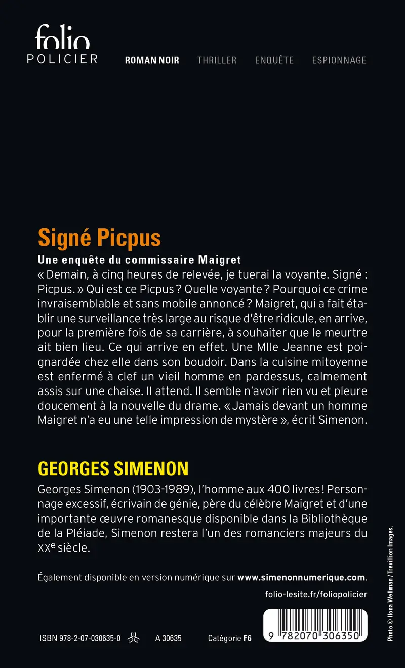 Signé Picpus - Georges Simenon
