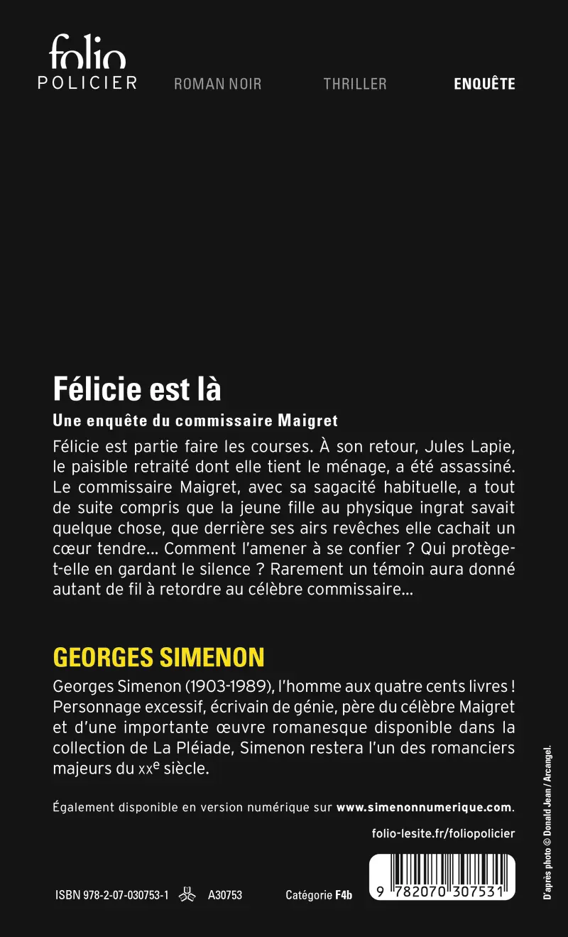 Félicie est là - Georges Simenon