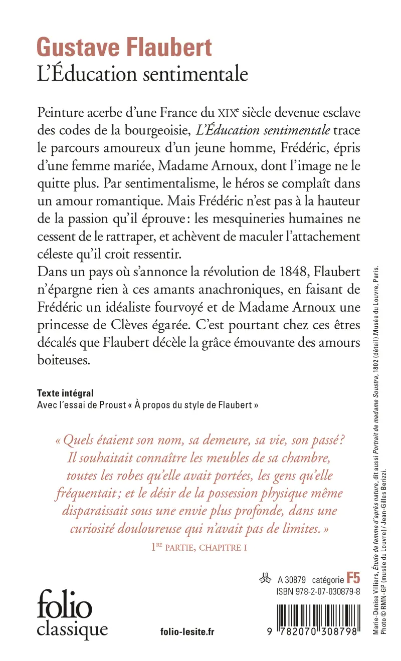 L'Éducation sentimentale - Gustave Flaubert - Marcel Proust