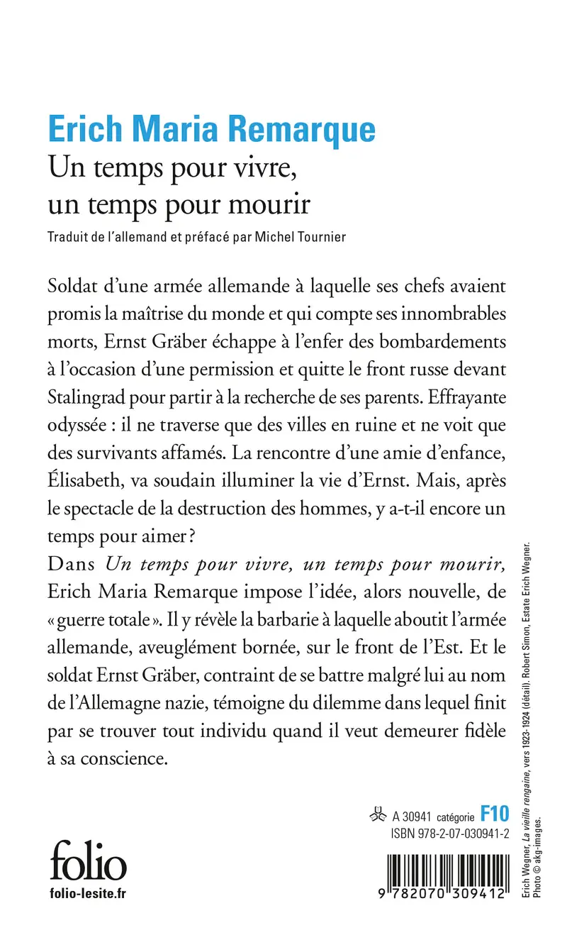 Un temps pour vivre, un temps pour mourir - Erich Maria Remarque