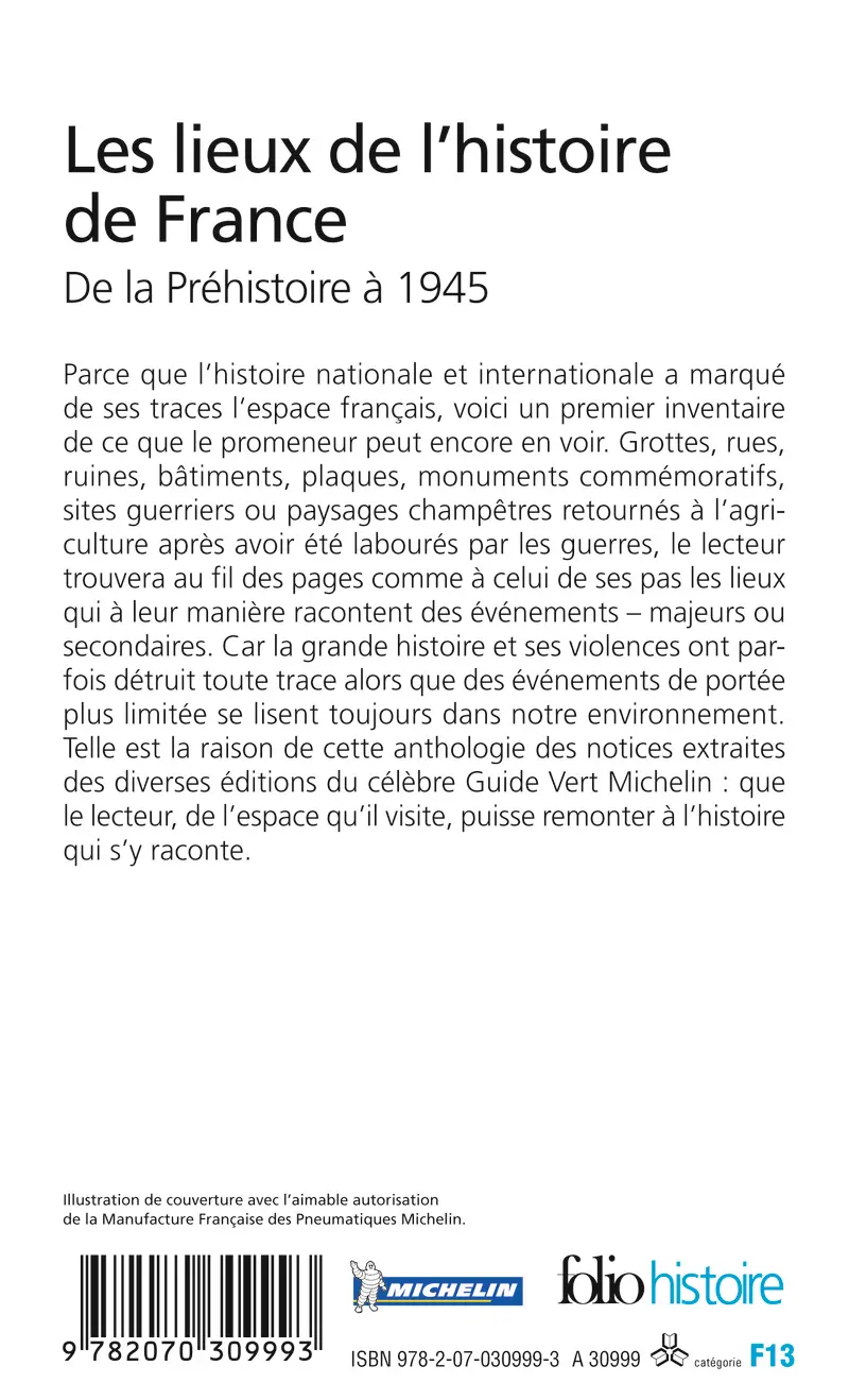 Les lieux de l'histoire de France - Collectif