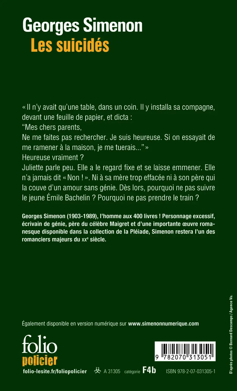 Les suicidés - Georges Simenon