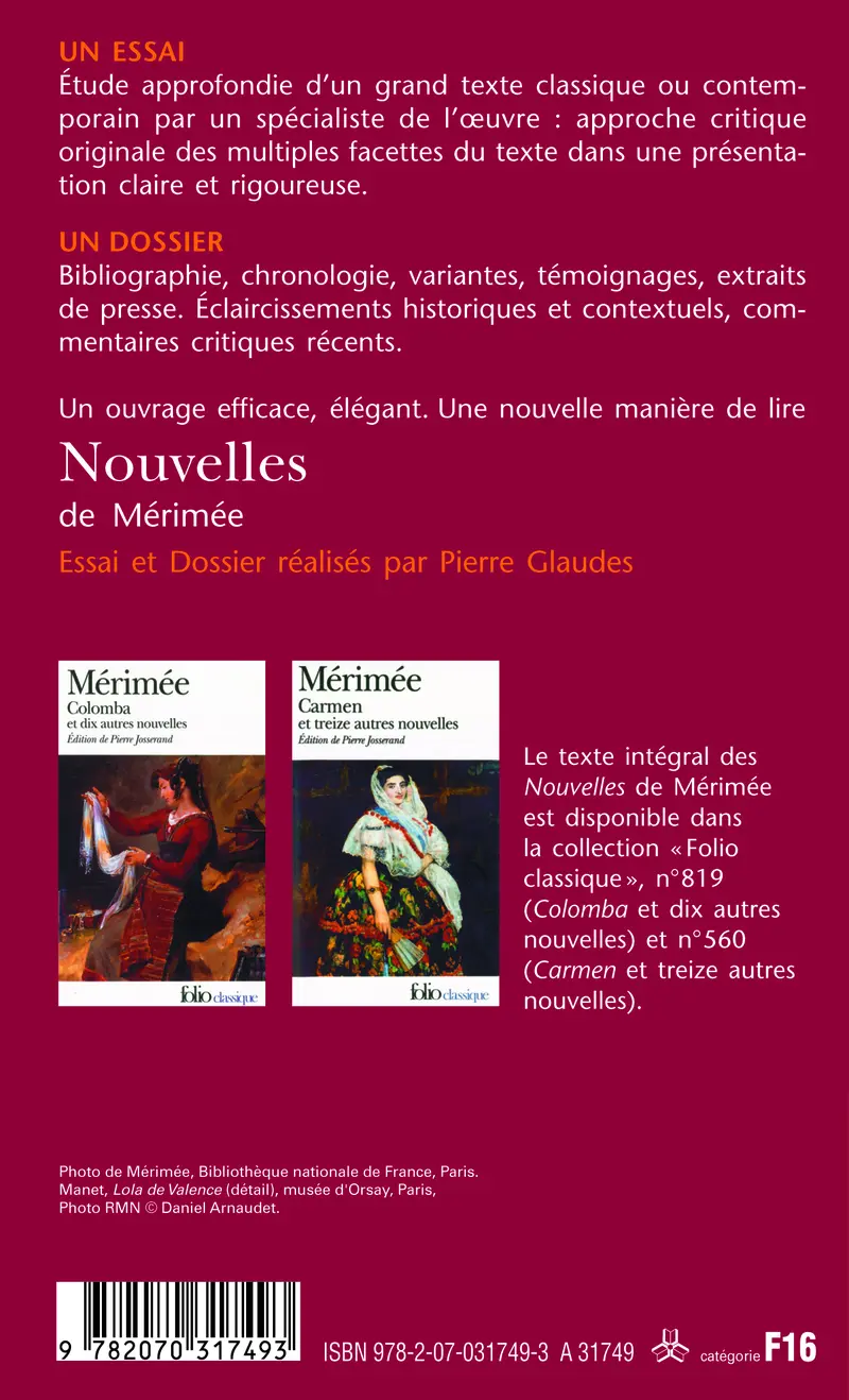 Nouvelles de Mérimée (Essai et dossier) - Pierre Glaudes