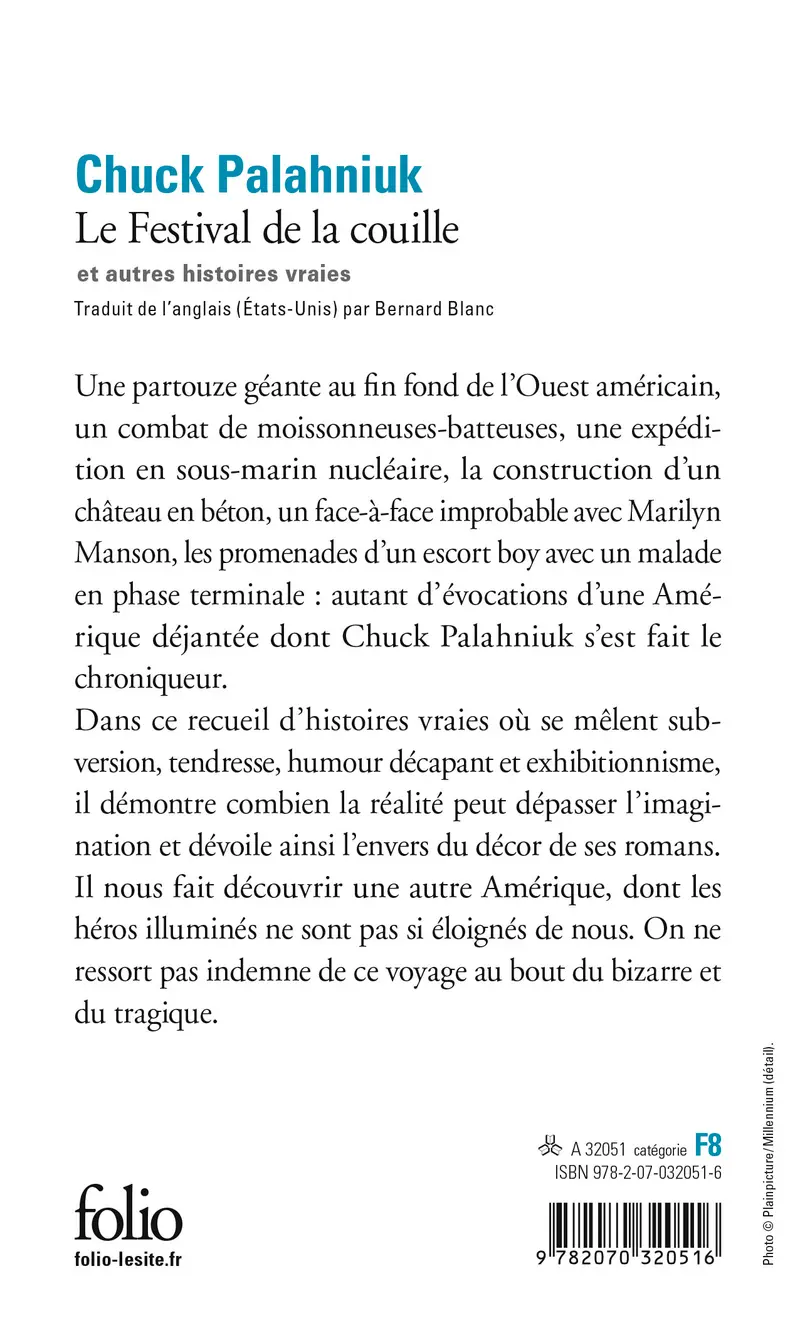 Le Festival de la couille et autres histoires vraies - Chuck Palahniuk