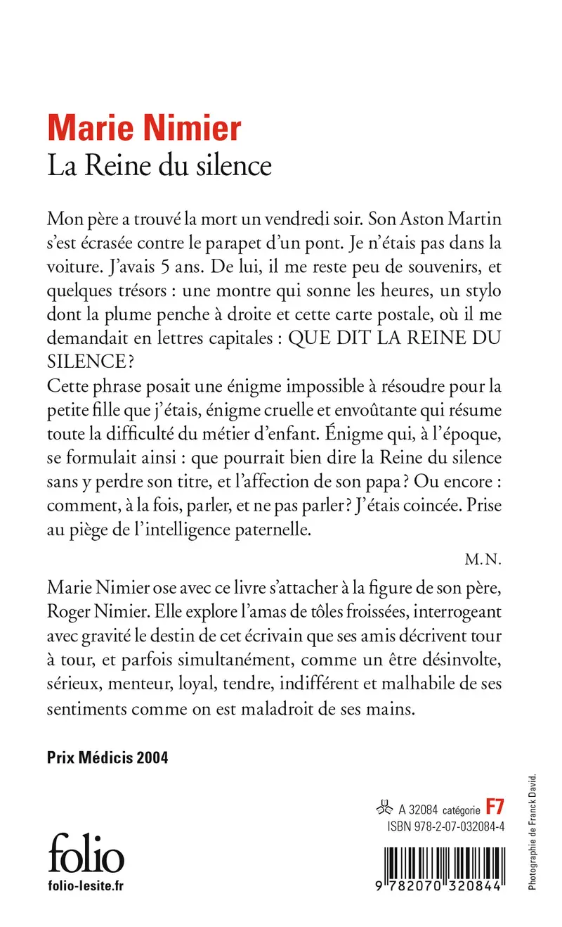 La Reine du silence - Marie Nimier