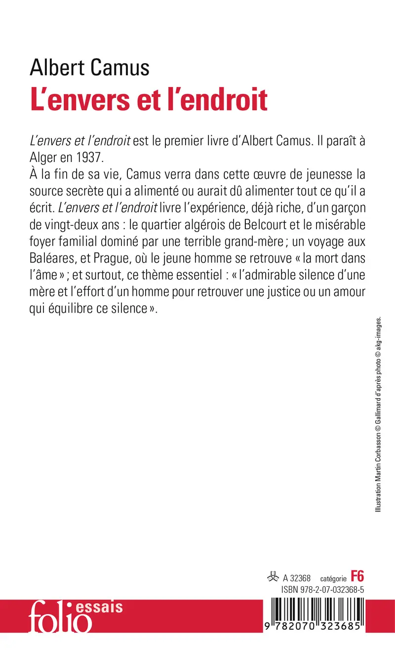 L'Envers et l'Endroit - Albert Camus