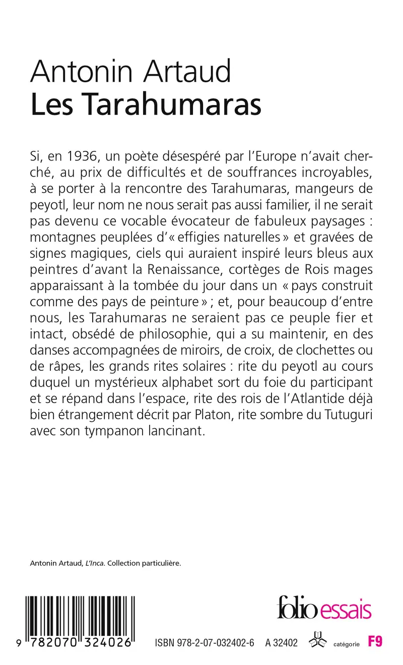 Les Tarahumaras - Antonin Artaud