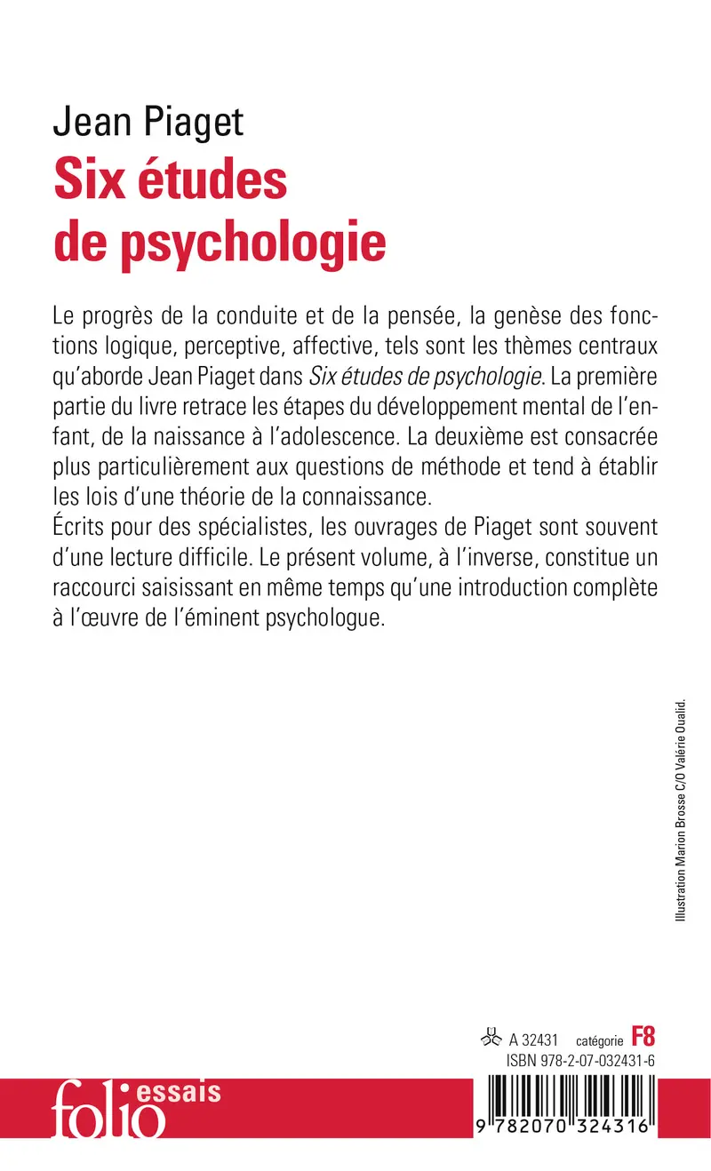 Six études de psychologie - Jean Piaget