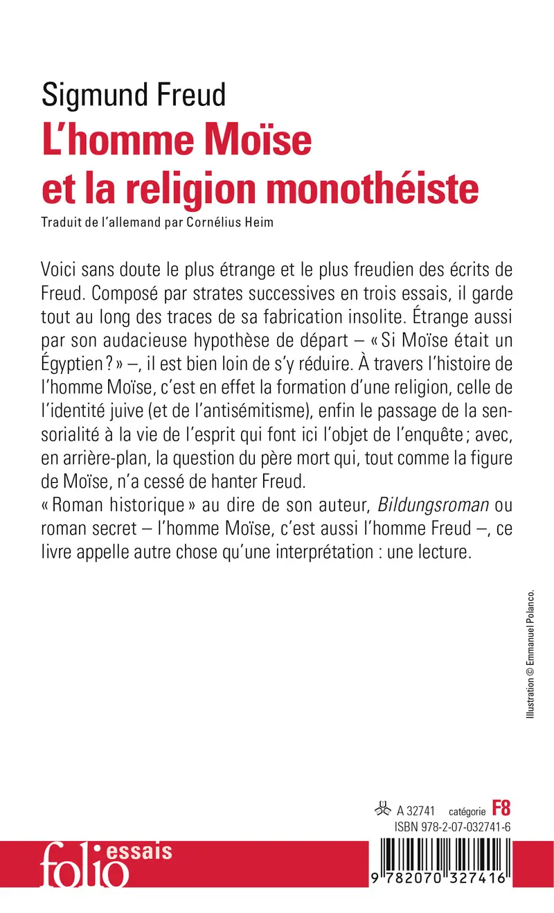 L'homme Moïse et la religion monothéiste - Sigmund Freud