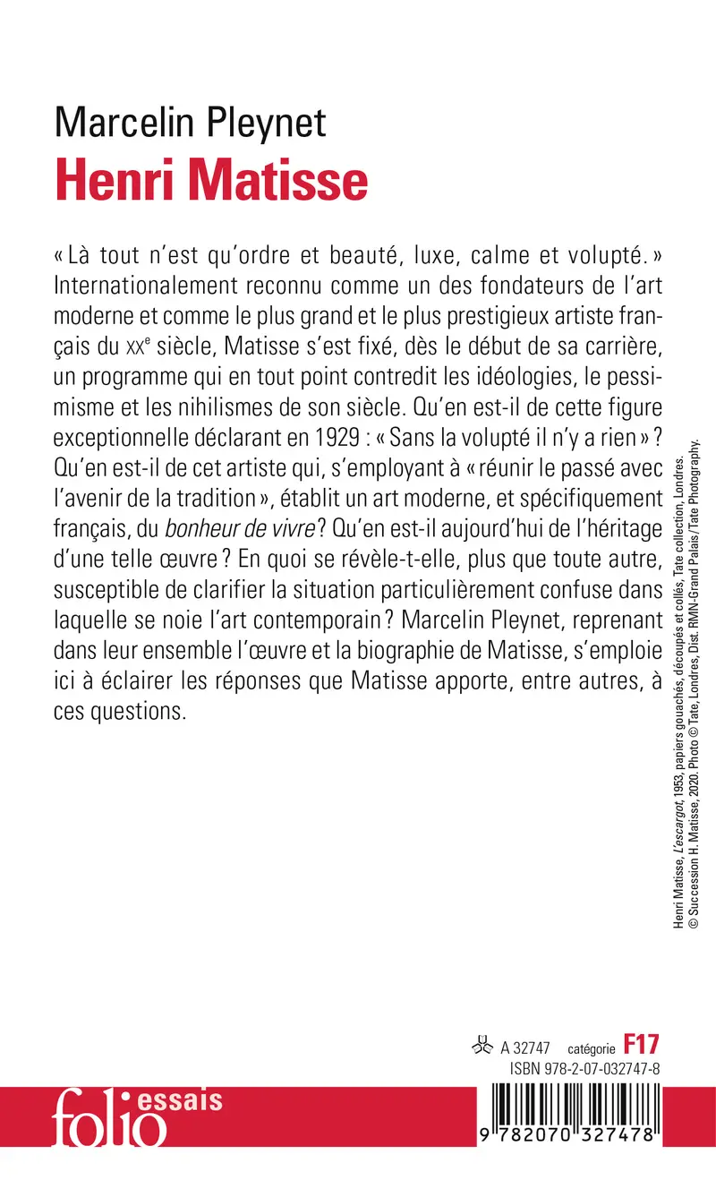 Henri Matisse - Marcelin Pleynet