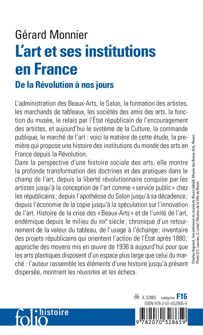 L'Art et ses institutions en France - Gérard Monnier