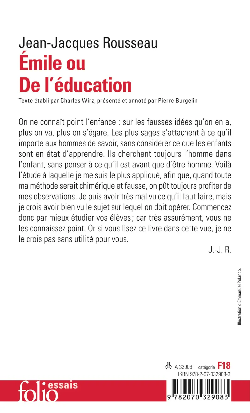 Émile ou De l'éducation - Jean-Jacques Rousseau