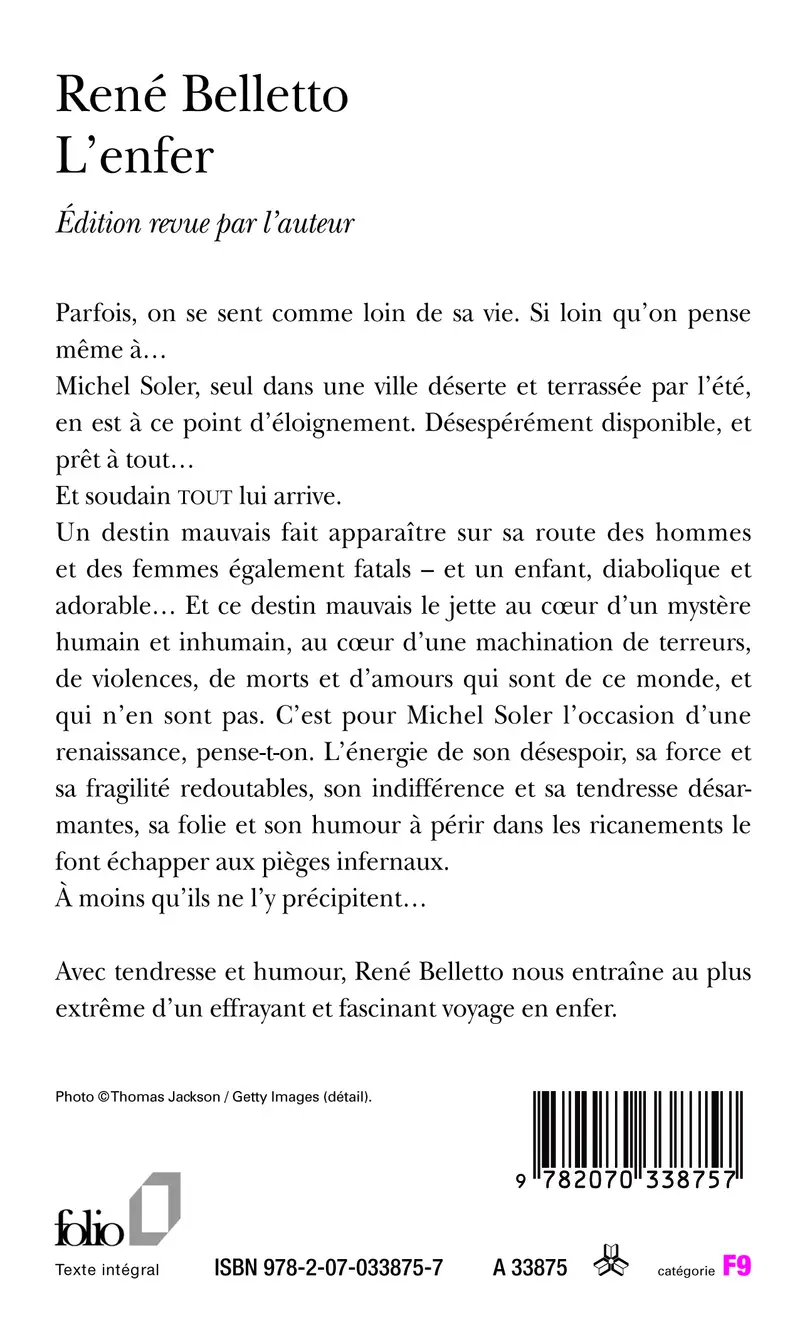 L'enfer - René Belletto
