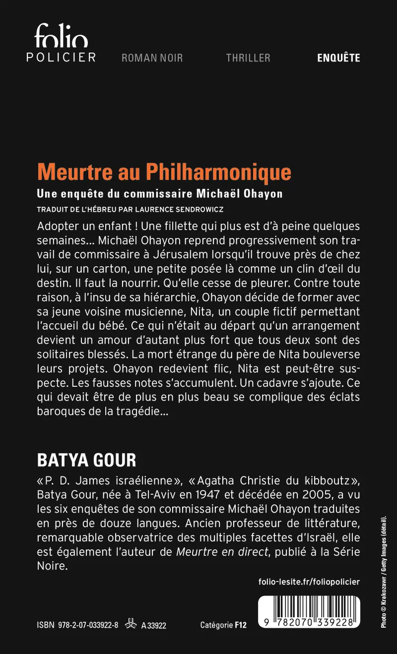 Meurtre au Philharmonique - Batya Gour