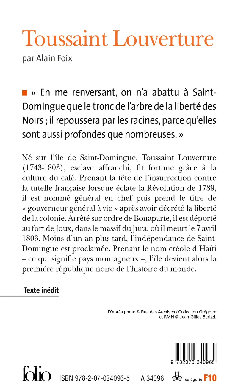 Toussaint Louverture - Alain Foix