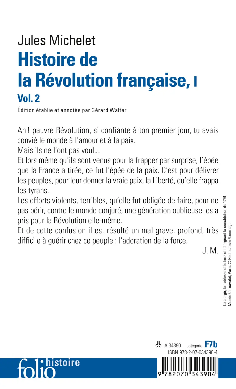 Histoire de la Révolution française - Jules Michelet