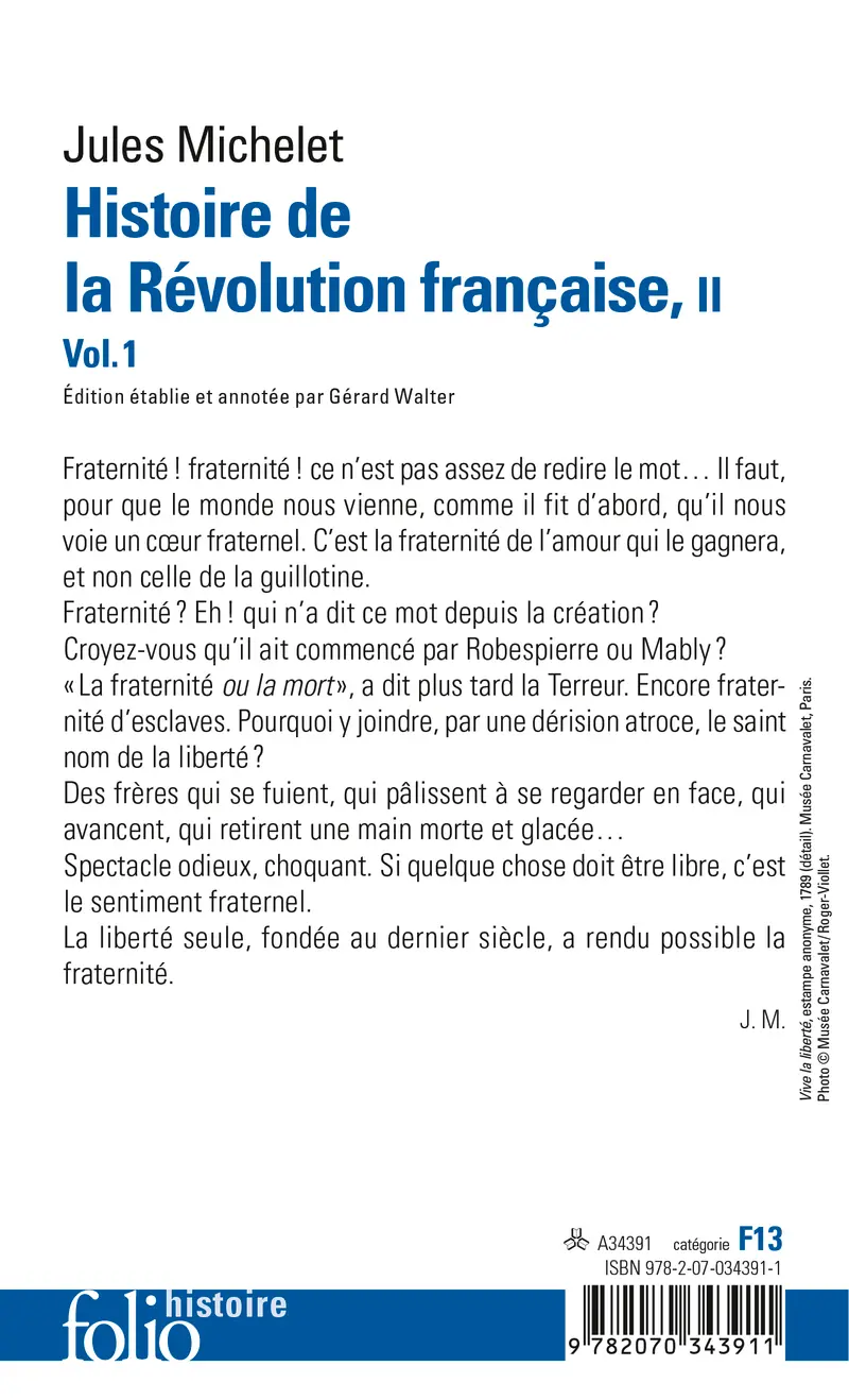 Histoire de la Révolution française - Jules Michelet