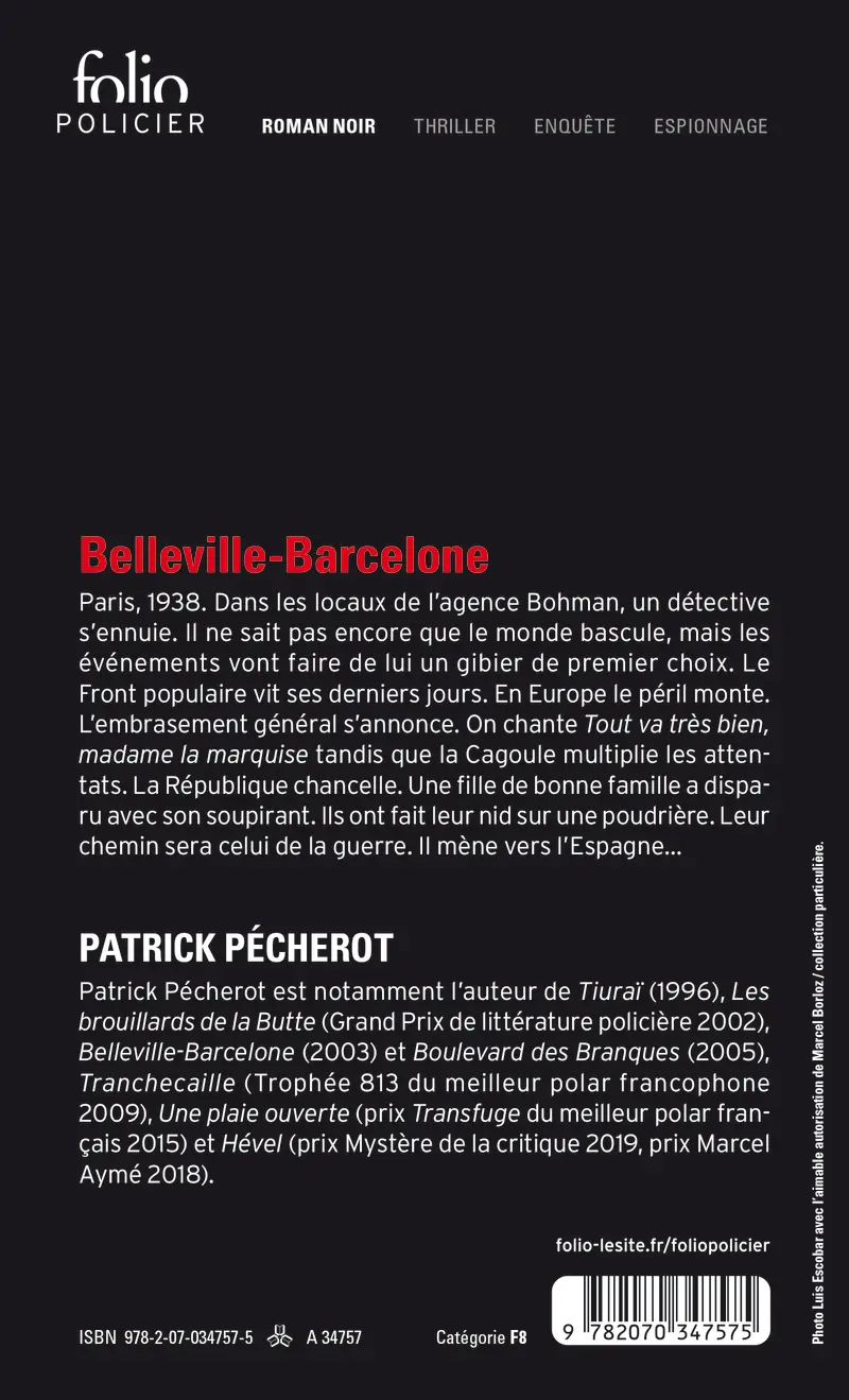 Belleville-Barcelone - Patrick Pécherot