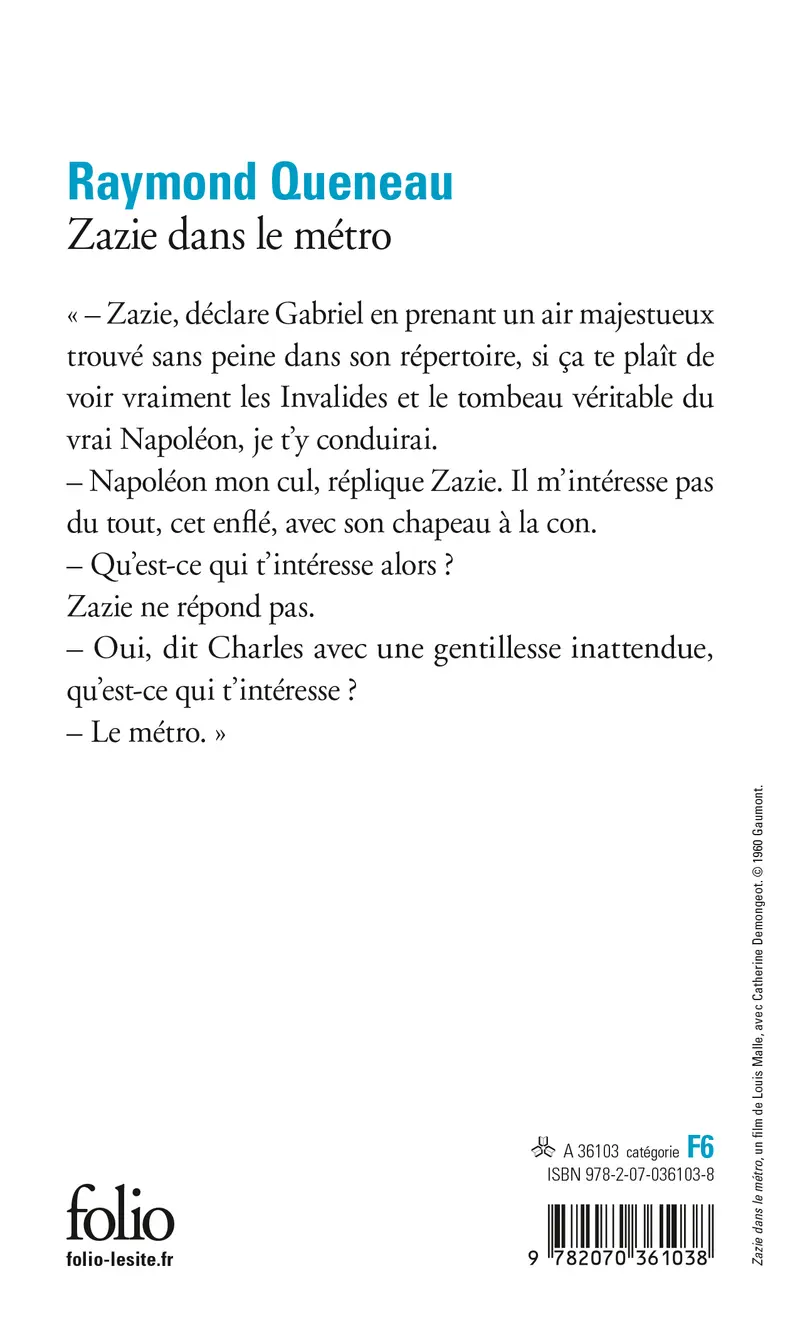 Zazie dans le métro - Raymond Queneau