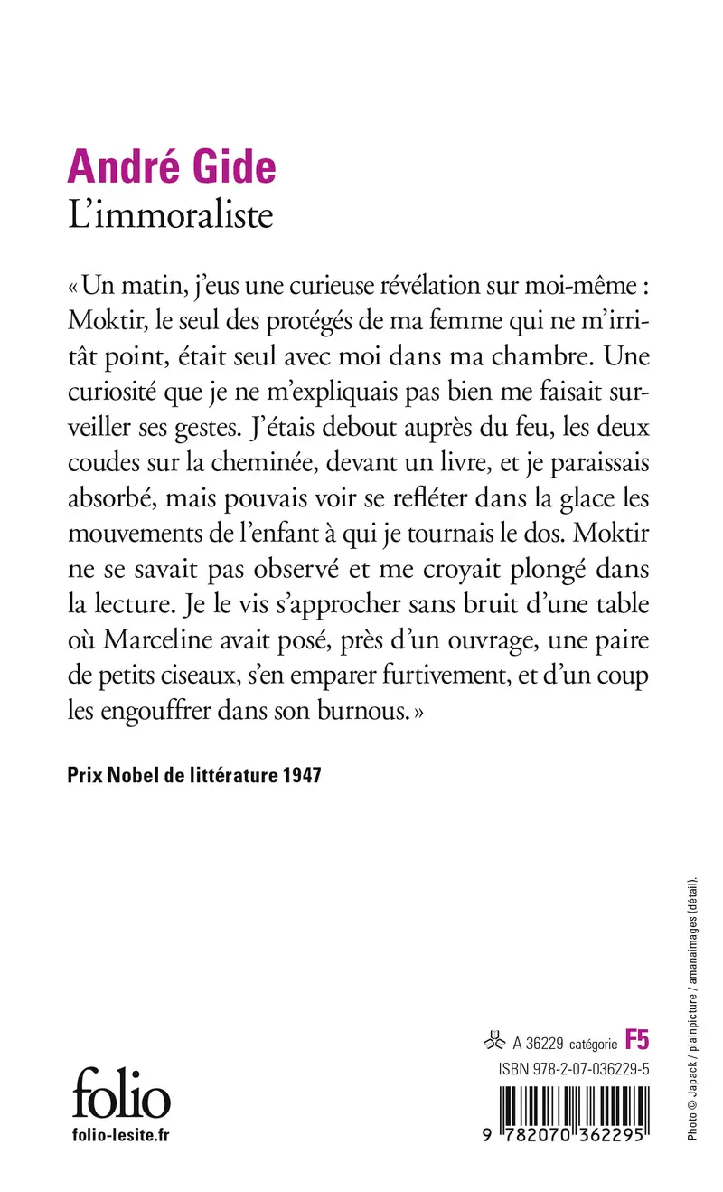 L'Immoraliste - André Gide