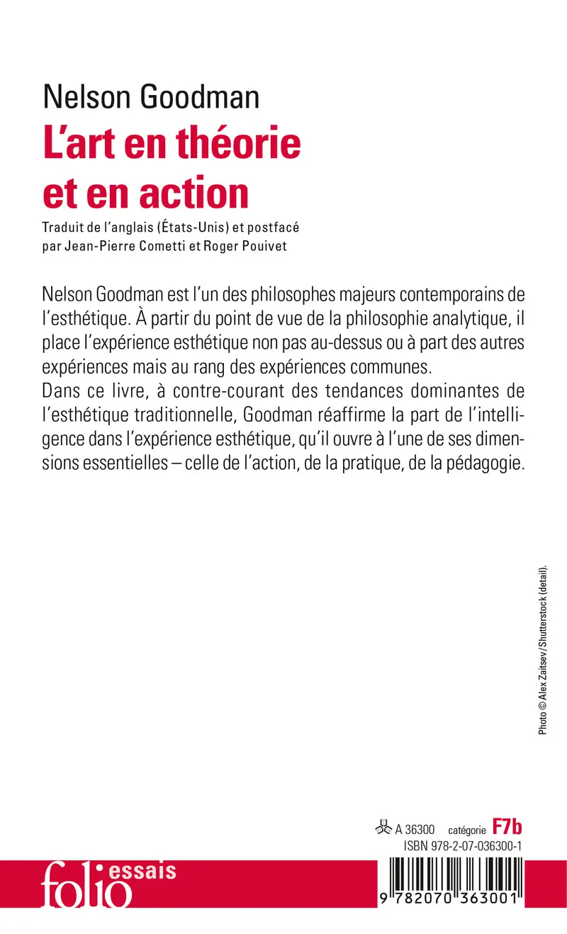 L'art en théorie et en action - Nelson Goodman