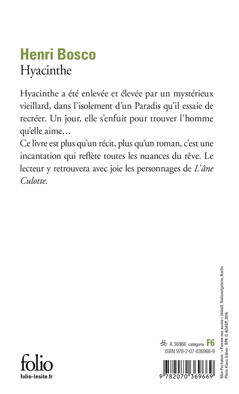 Hyacinthe - Henri Bosco