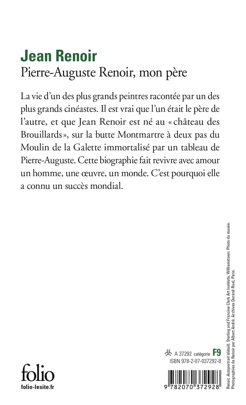 Pierre-Auguste Renoir, mon père - Jean Renoir