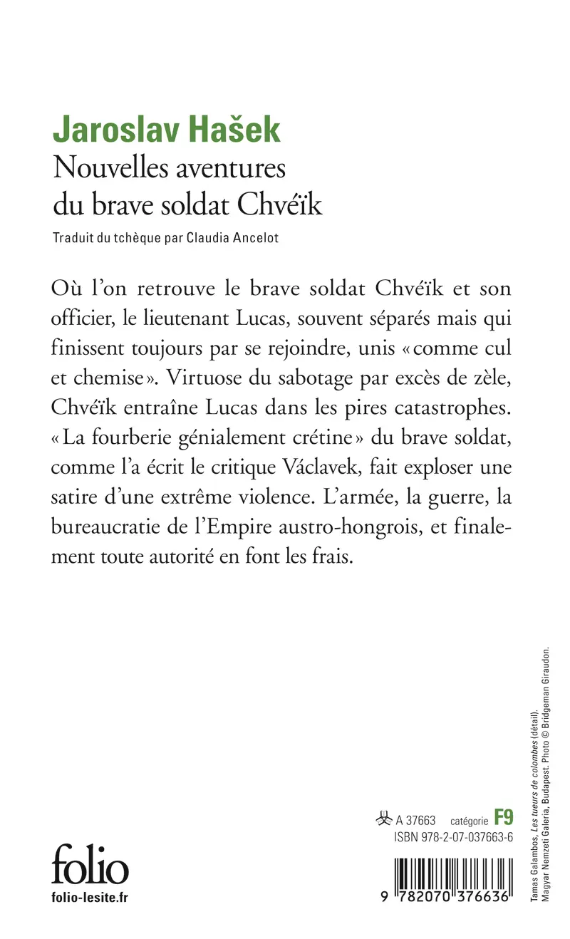 Nouvelles aventures du brave soldat Chvéïk - Jaroslav Hašek