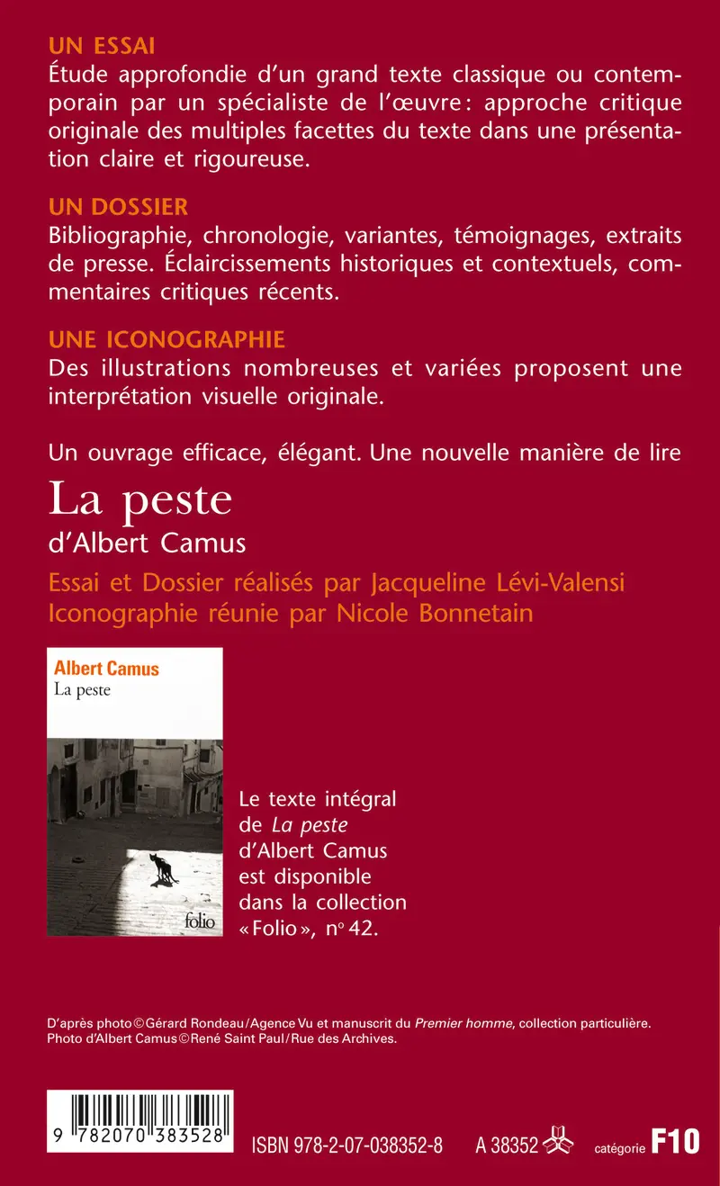 La Peste d'Albert Camus (Essai et dossier) - Jacqueline Lévi-Valensi