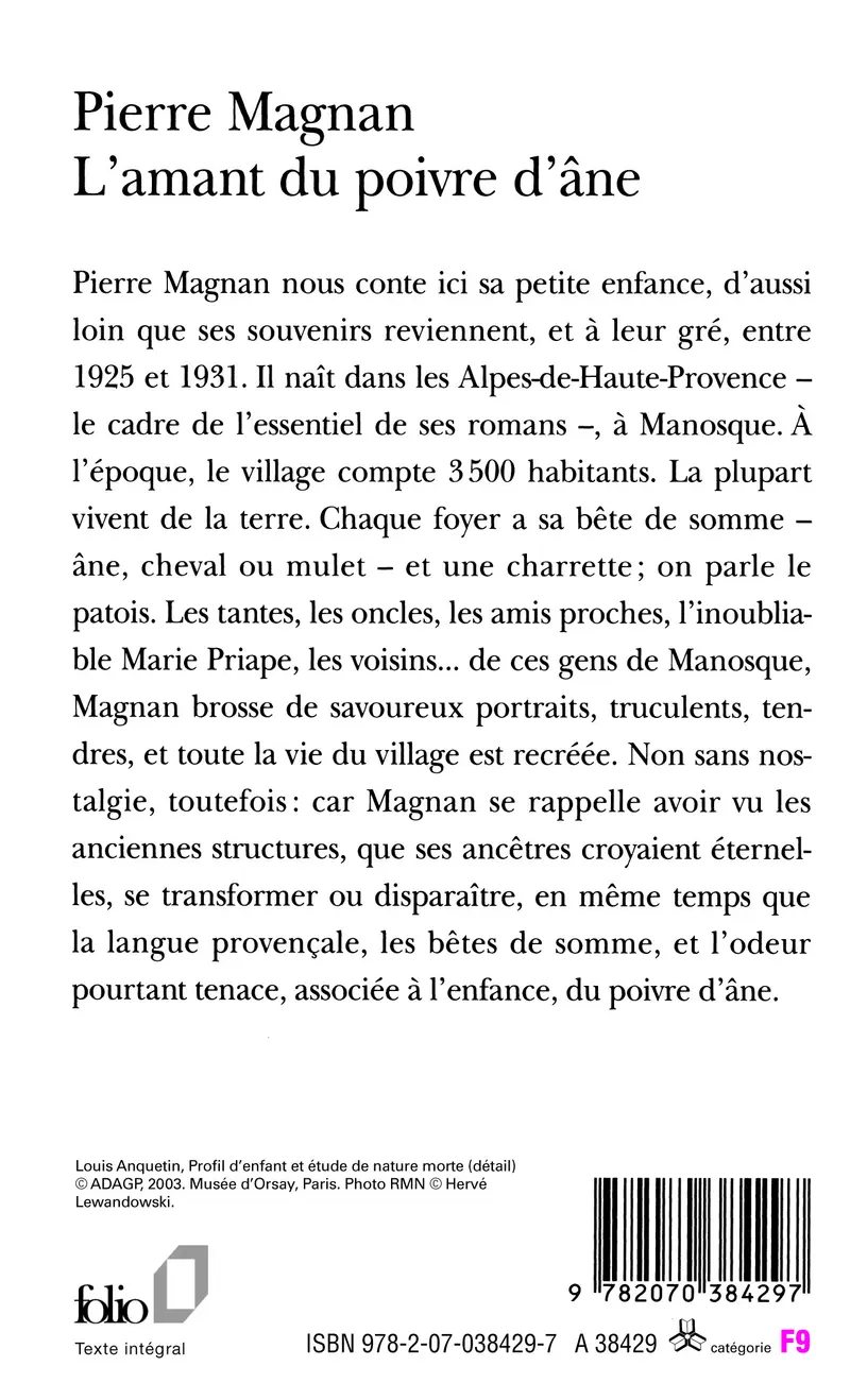L'Amant du poivre d'âne - Pierre Magnan