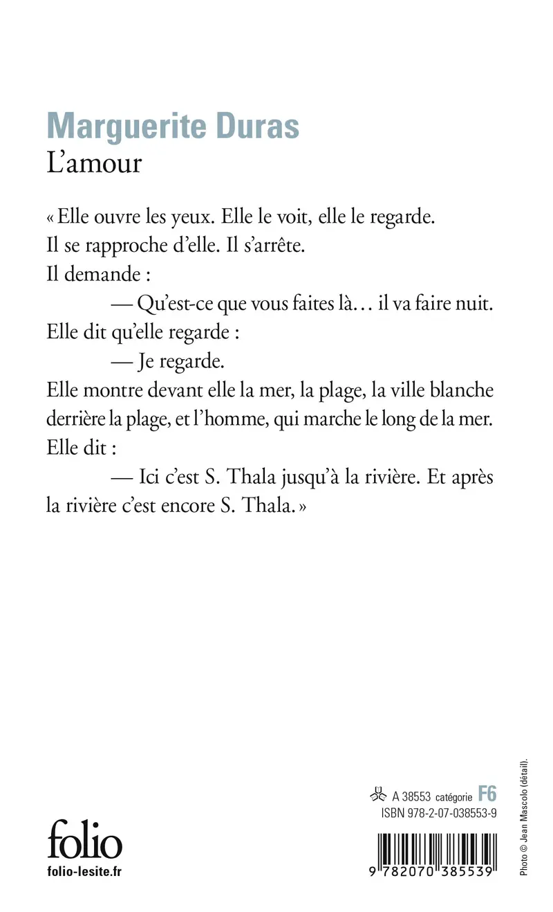 L'Amour - Marguerite Duras