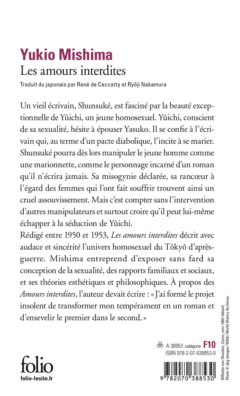 Les amours interdites - Yukio Mishima