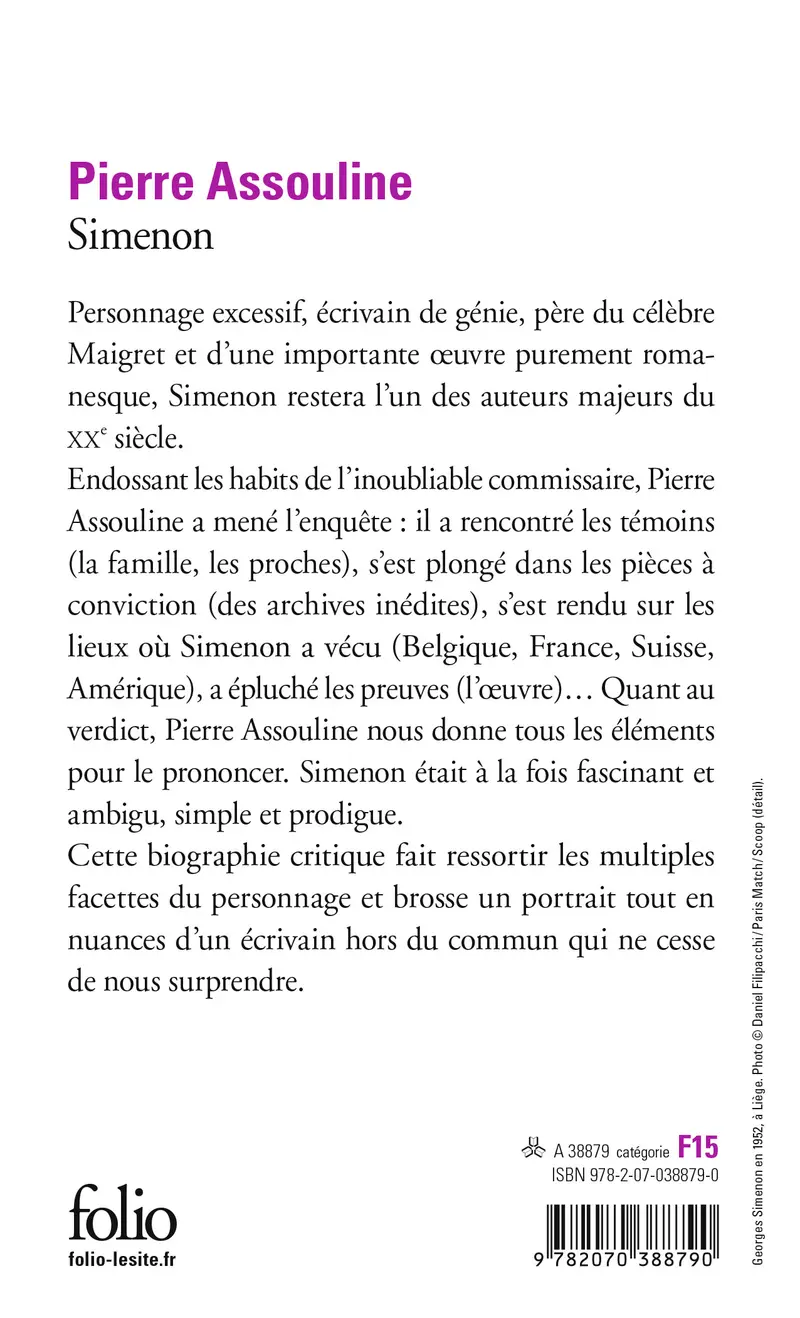 Simenon - Pierre Assouline