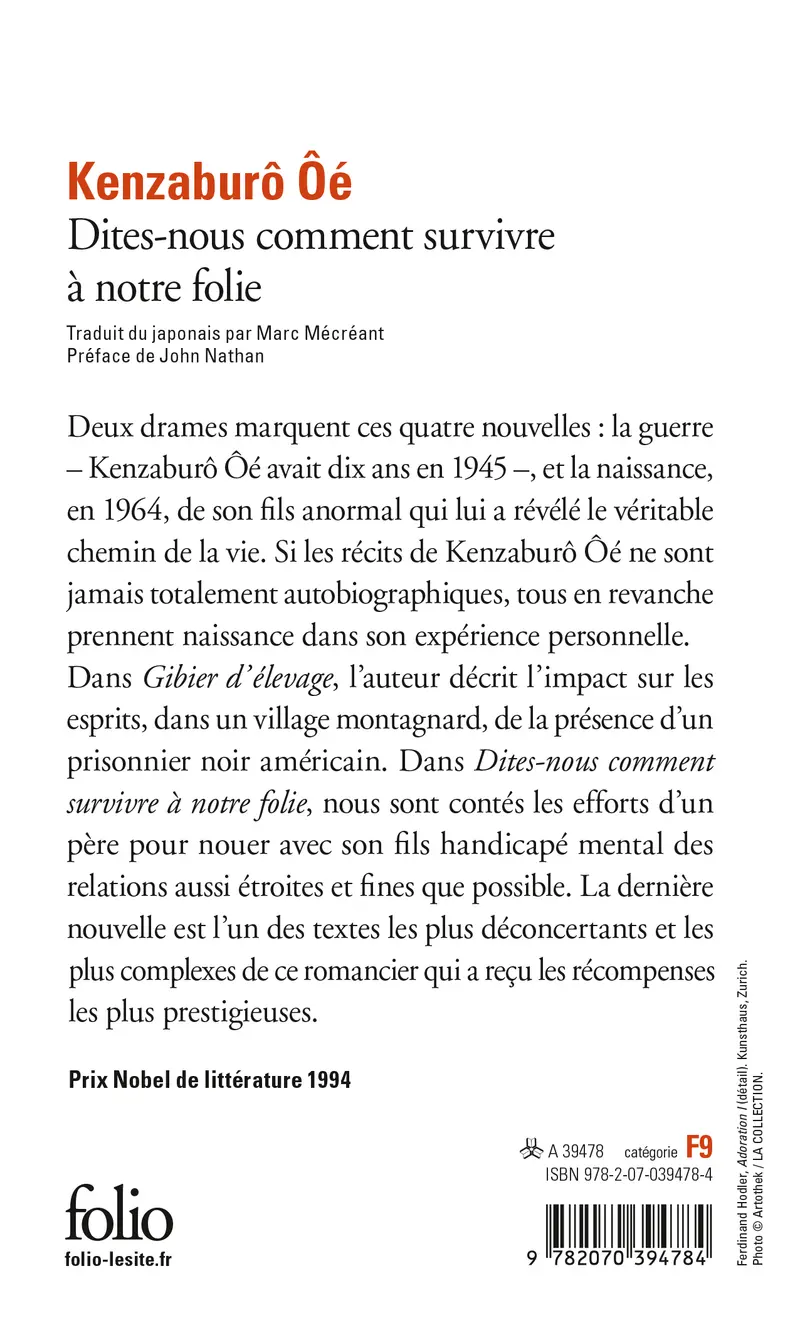 Dites-nous comment survivre à notre folie - Kenzaburo Ôé