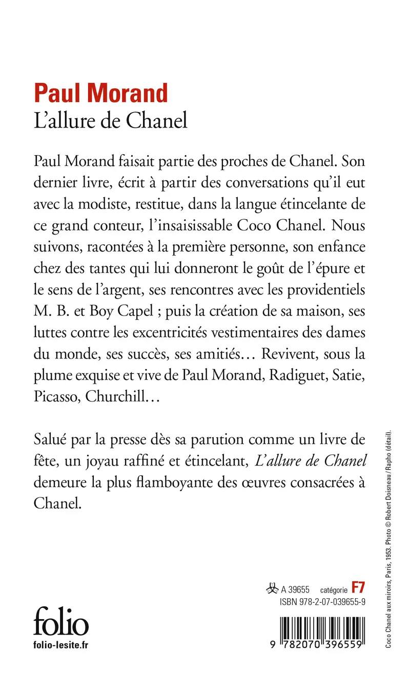 L'allure de Chanel - Paul Morand