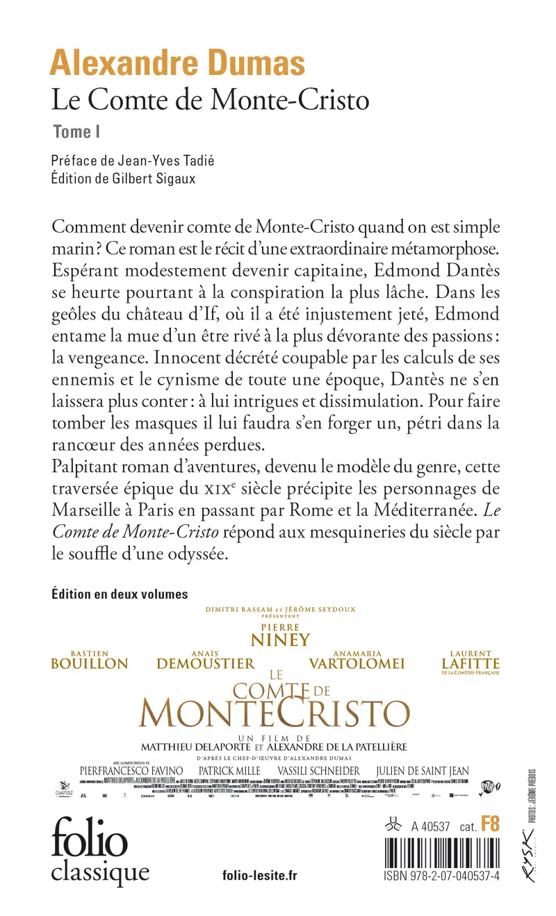 Le Comte de Monte-Cristo - 1 - Alexandre Dumas