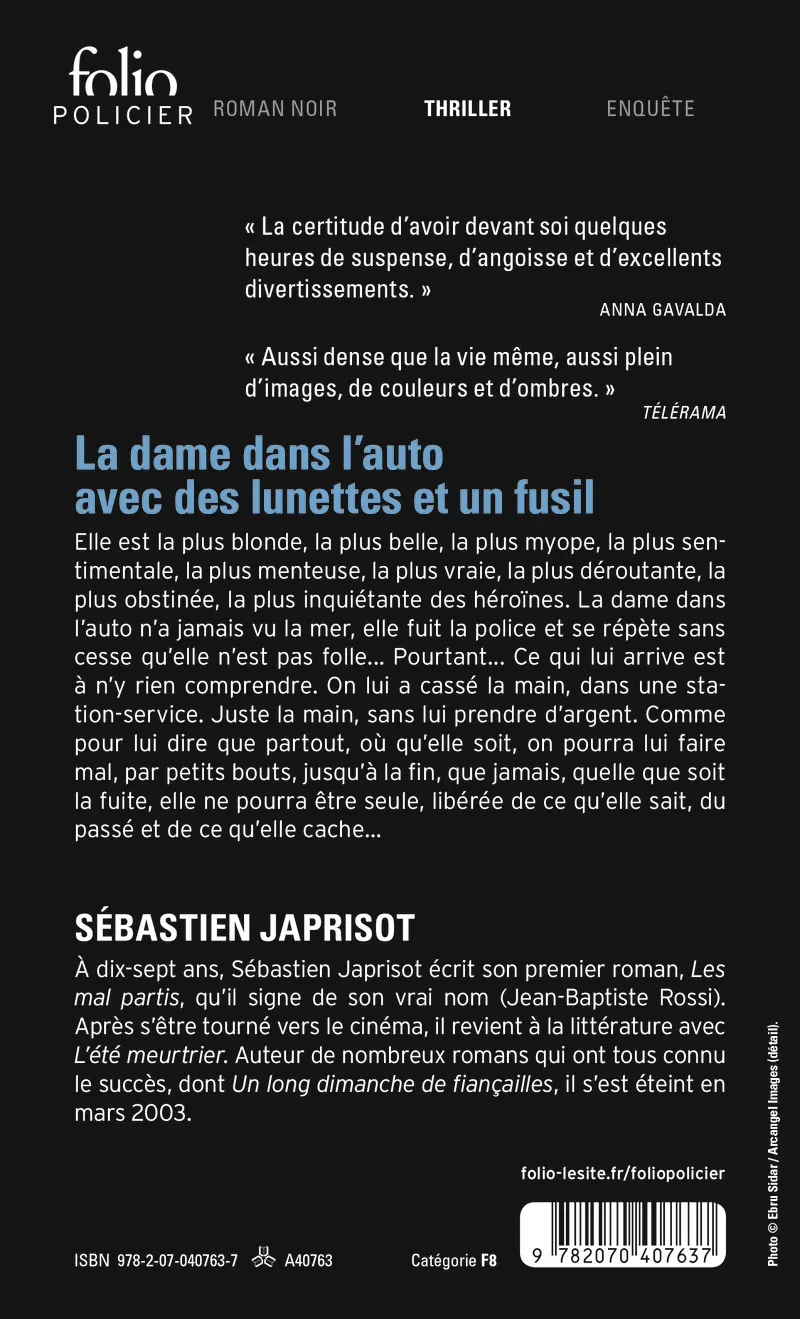 La dame dans l'auto avec des lunettes et un fusil - Sébastien Japrisot