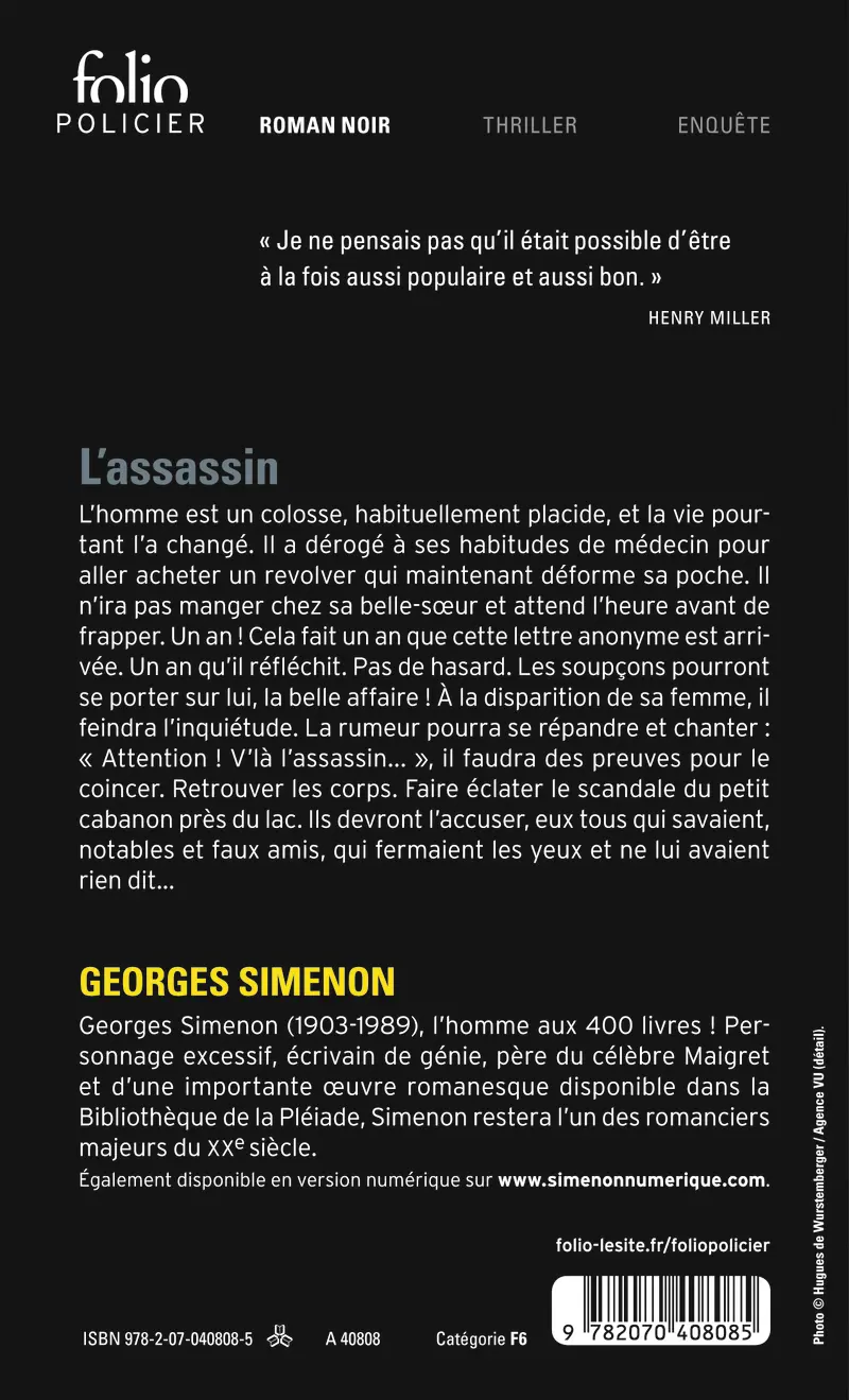 L'assassin - Georges Simenon