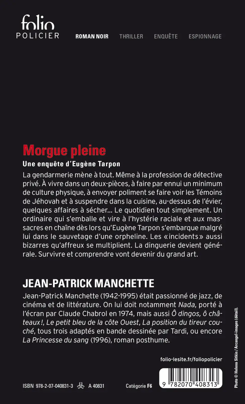 Morgue pleine - Jean-Patrick Manchette