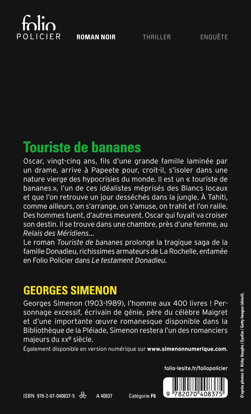 Touriste de bananes - Georges Simenon