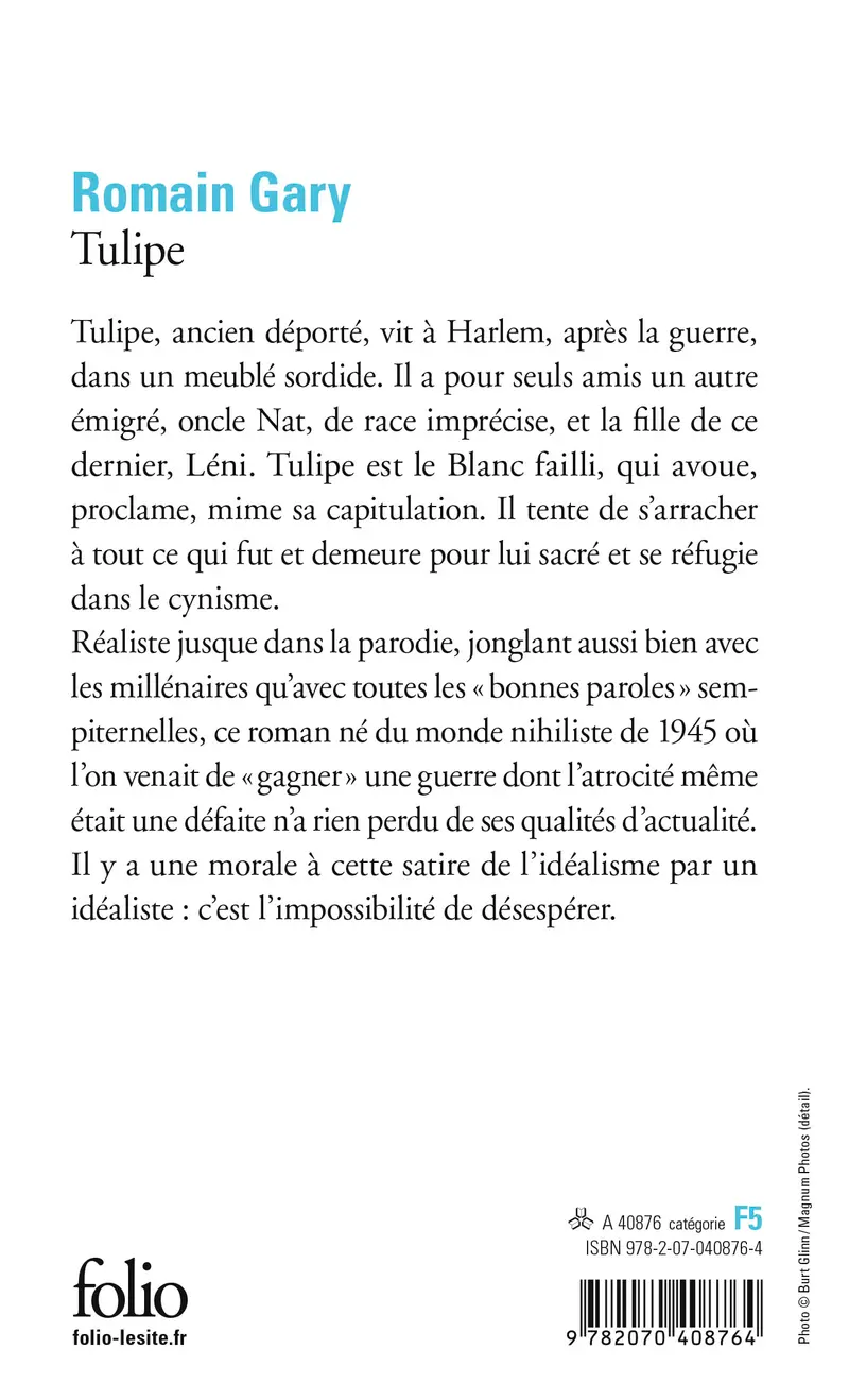 Tulipe - Romain Gary