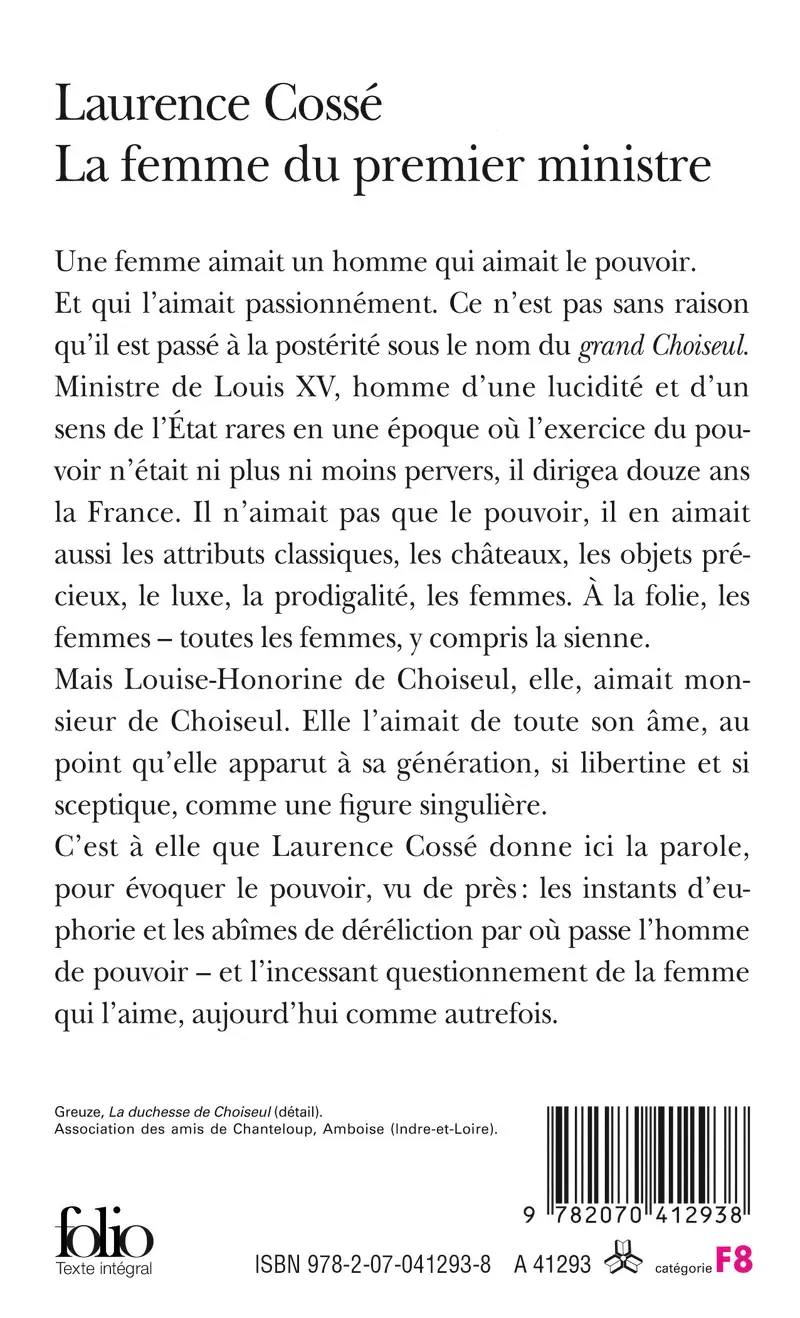 La Femme du premier ministre - Laurence Cossé