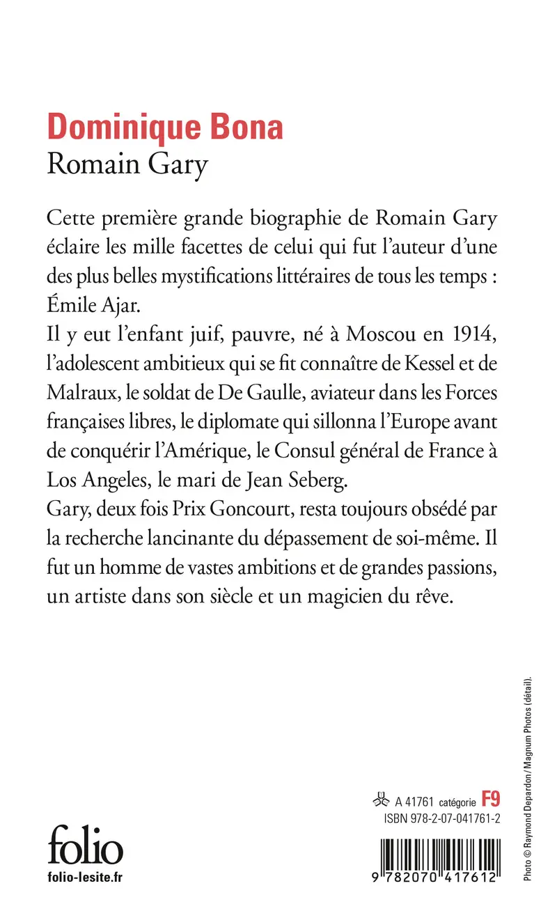 Romain Gary - Dominique Bona