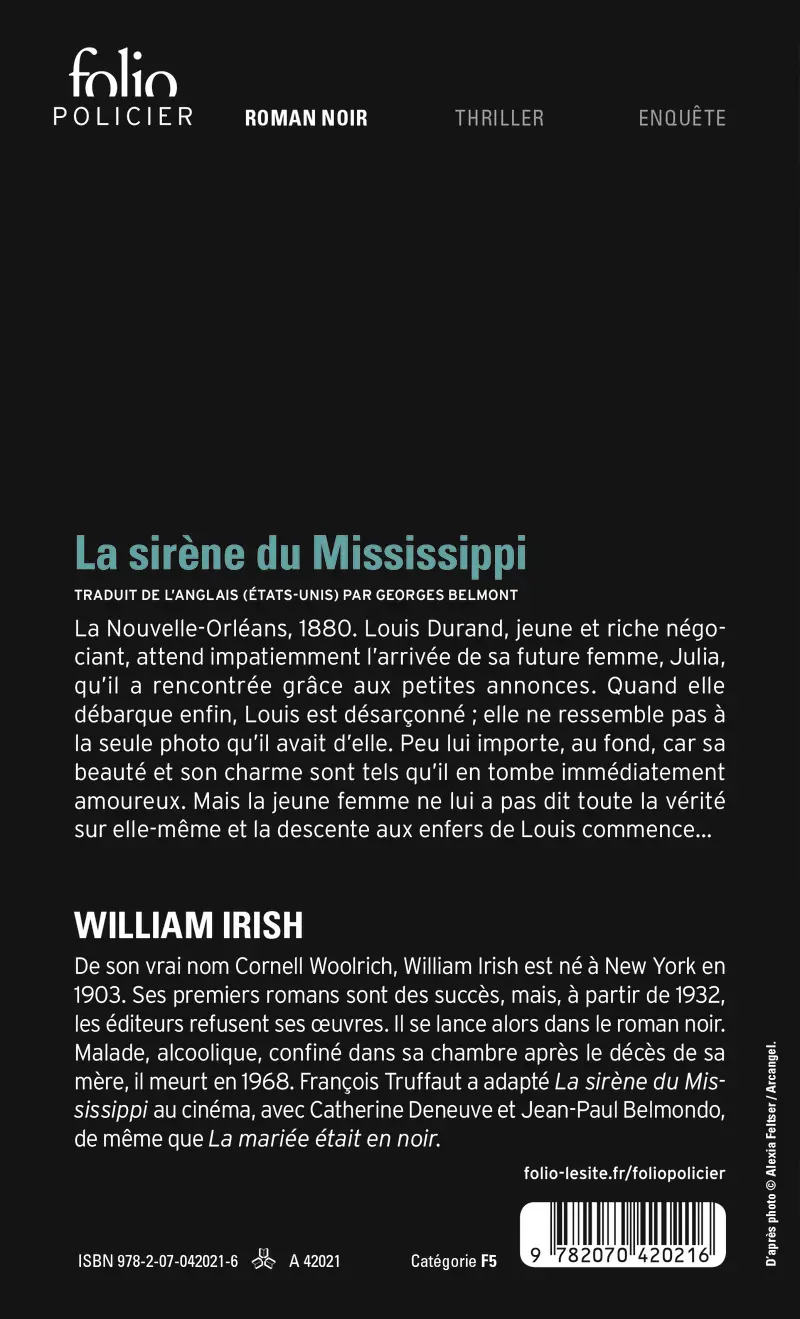 La Sirène du Mississippi - William Irish