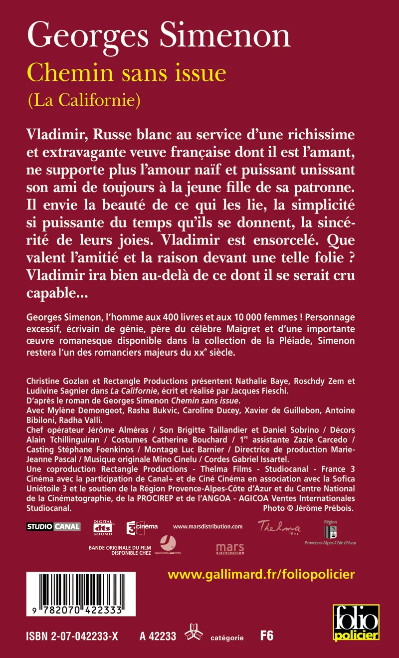 Chemin sans issue - Georges Simenon