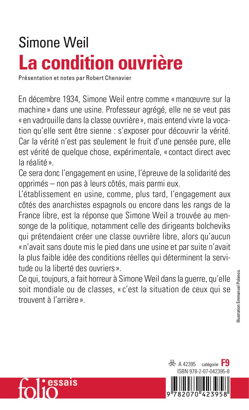 La Condition ouvrière - Simone Weil
