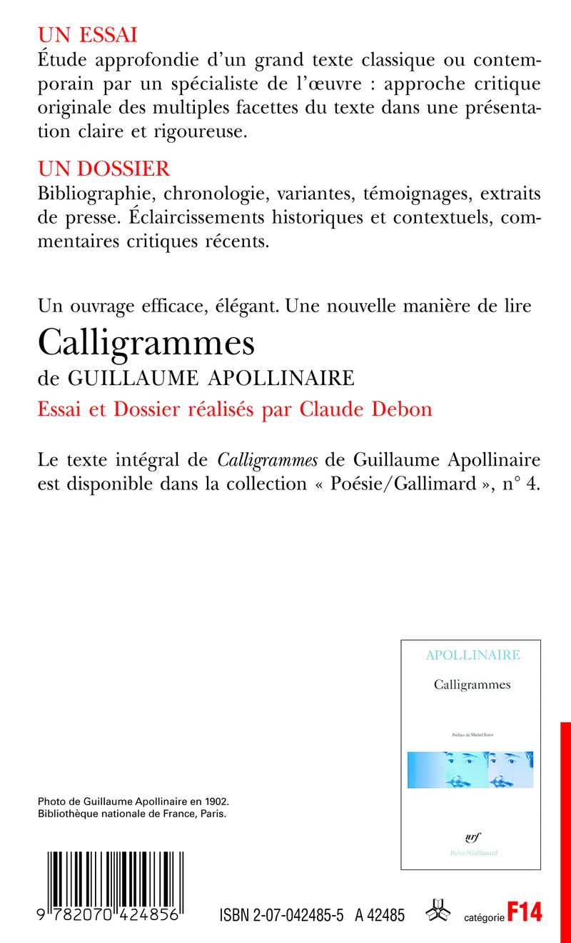Calligrammes de Guillaume Apollinaire (Essai et dossier) - Claude Debon